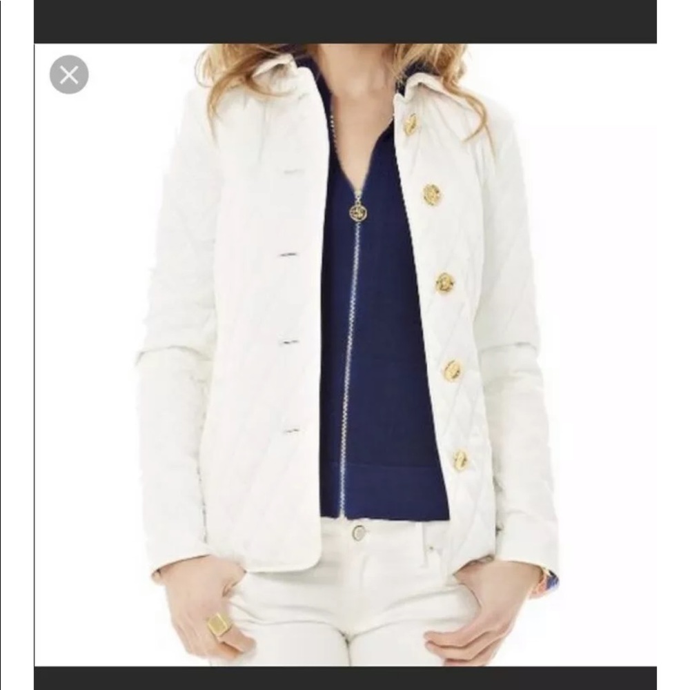 NWOT Lilly Pulitzer Quilted tie Jacket